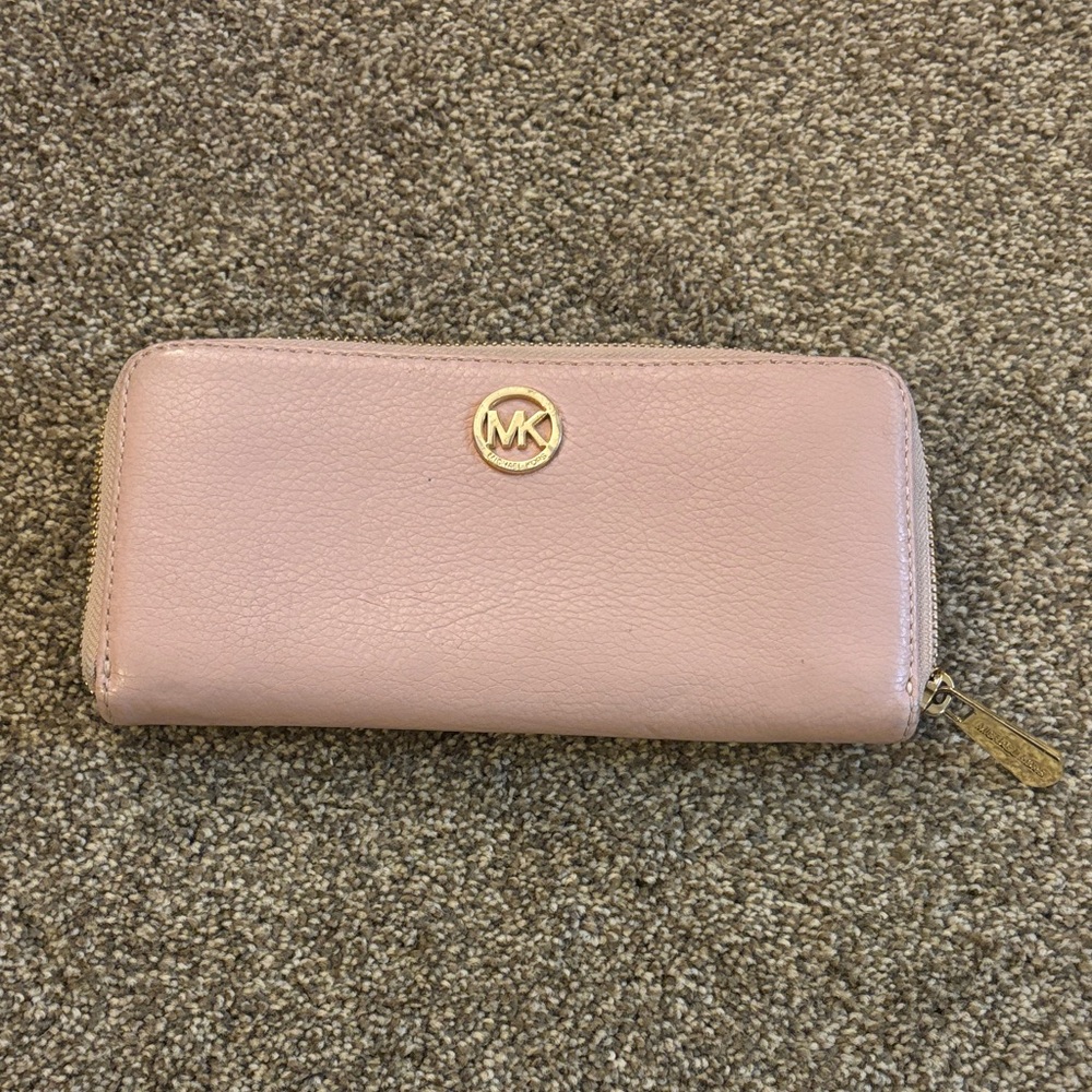Michael Kors Blush Pink Leather Wallet
